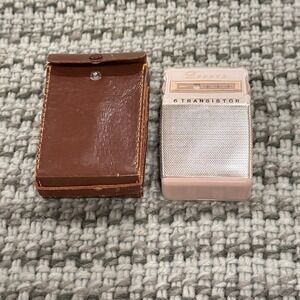 Zephyr ZR-740 Sky Pearl Pink 6 Transistor Radio Works VTG 1950s Retro With Case